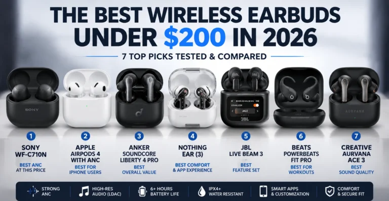Best Wireless Earbuds Under 200 Dollars 2026